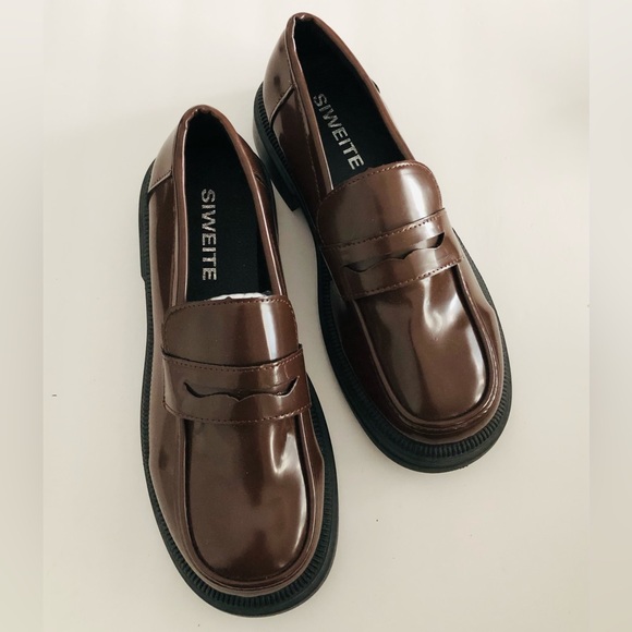 Siwette Shoes - Chunky Siwette Penny Loafers 10.5